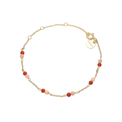 By Aagaard — Red Agate & Pink Moonstone Bracelet By Aagaard Red Agate & Pink Moonstone Bracelet — Bracelet