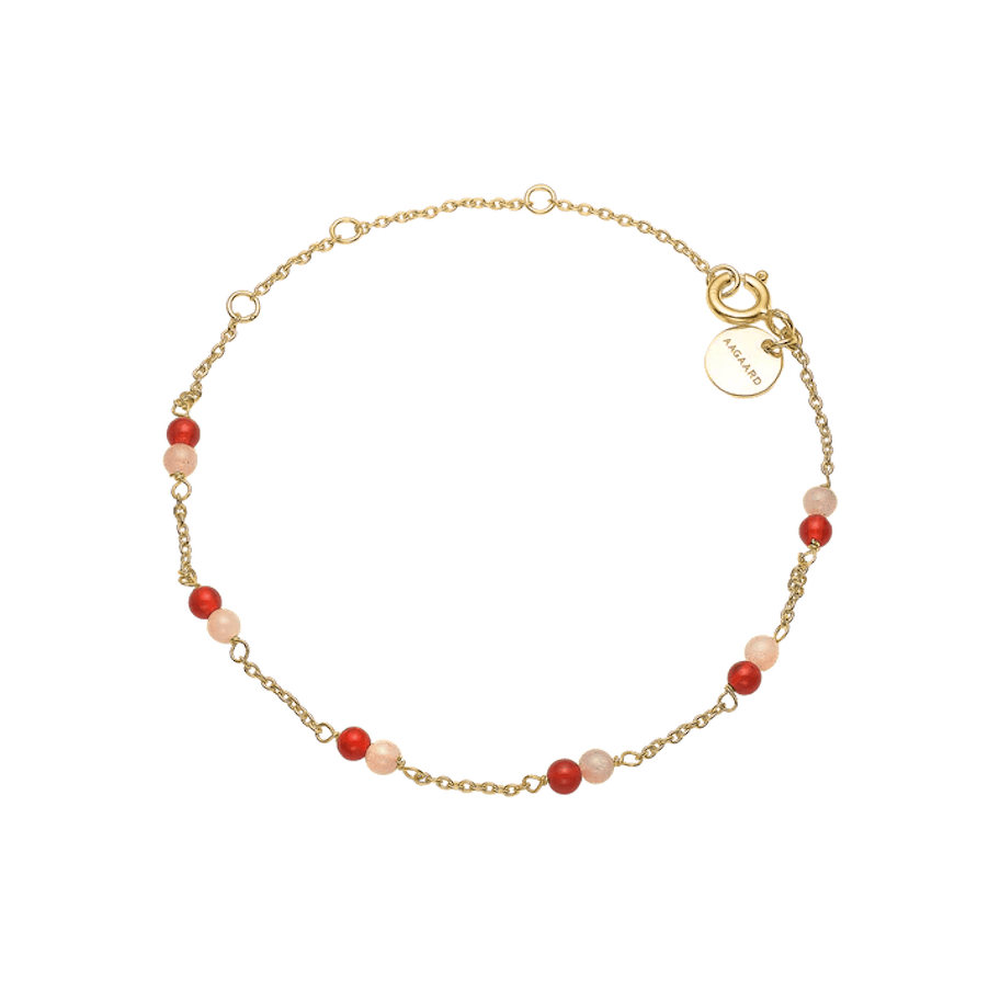 By Aagaard — Red Agate & Pink Moonstone Bracelet By Aagaard Red Agate & Pink Moonstone Bracelet — Armband