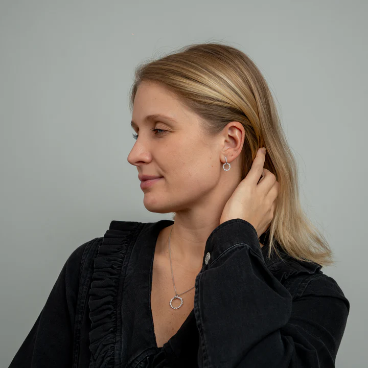 By Aagaard Eternal Love Stud Earrings with 4 Cubic Zirconia — Øreringe