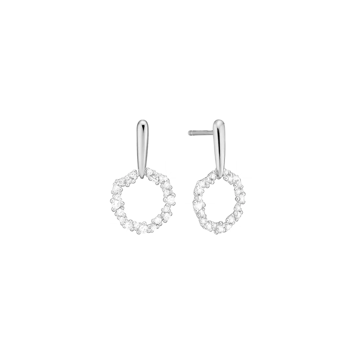 By Aagaard Eternal Love Stud Earrings with 4 Cubic Zirconia — Øreringe