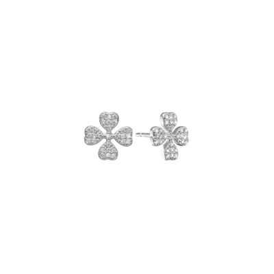 By Aagaard — Four Leaf Clover Cubic Zirconia Stud Earrings By Aagaard Four Leaf Clover Cubic Zirconia Stud Earrings — Oorbel