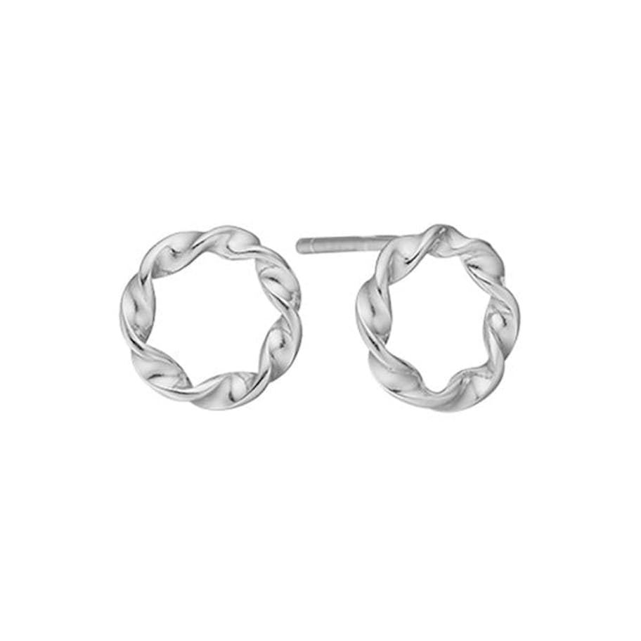 By Aagaard — Twisted Circle Stud Earrings By Aagaard Twisted Circle Stud Earrings — Øreringe