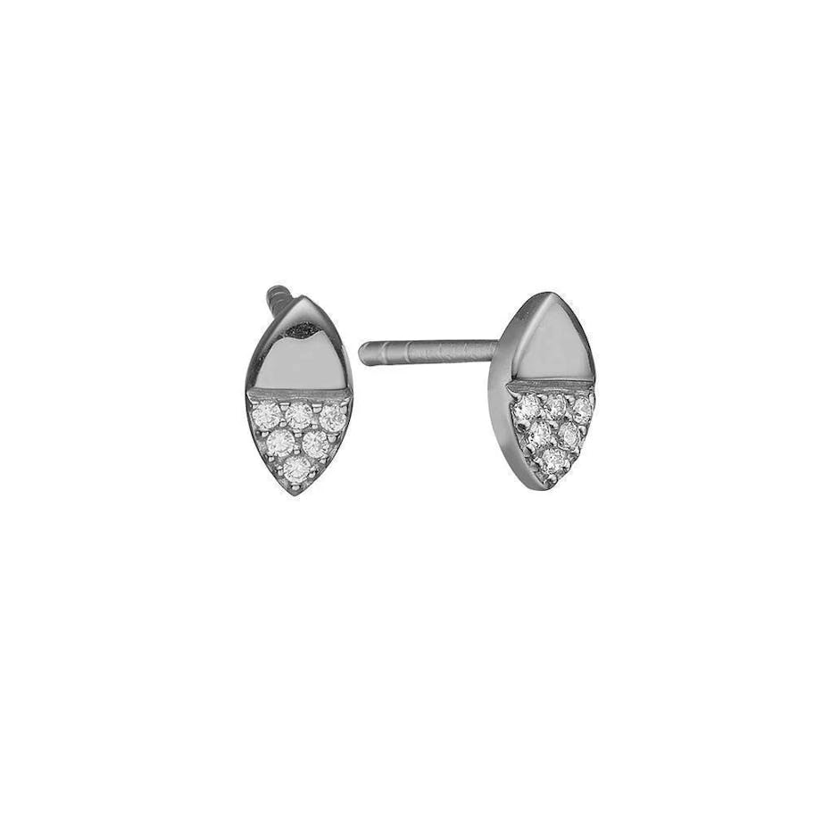By Aagaard — Leaf Stud Earrings with 12 Cubic Zirconia By Aagaard Leaf Stud Earrings with 12 Cubic Zirconia — Øreringe
