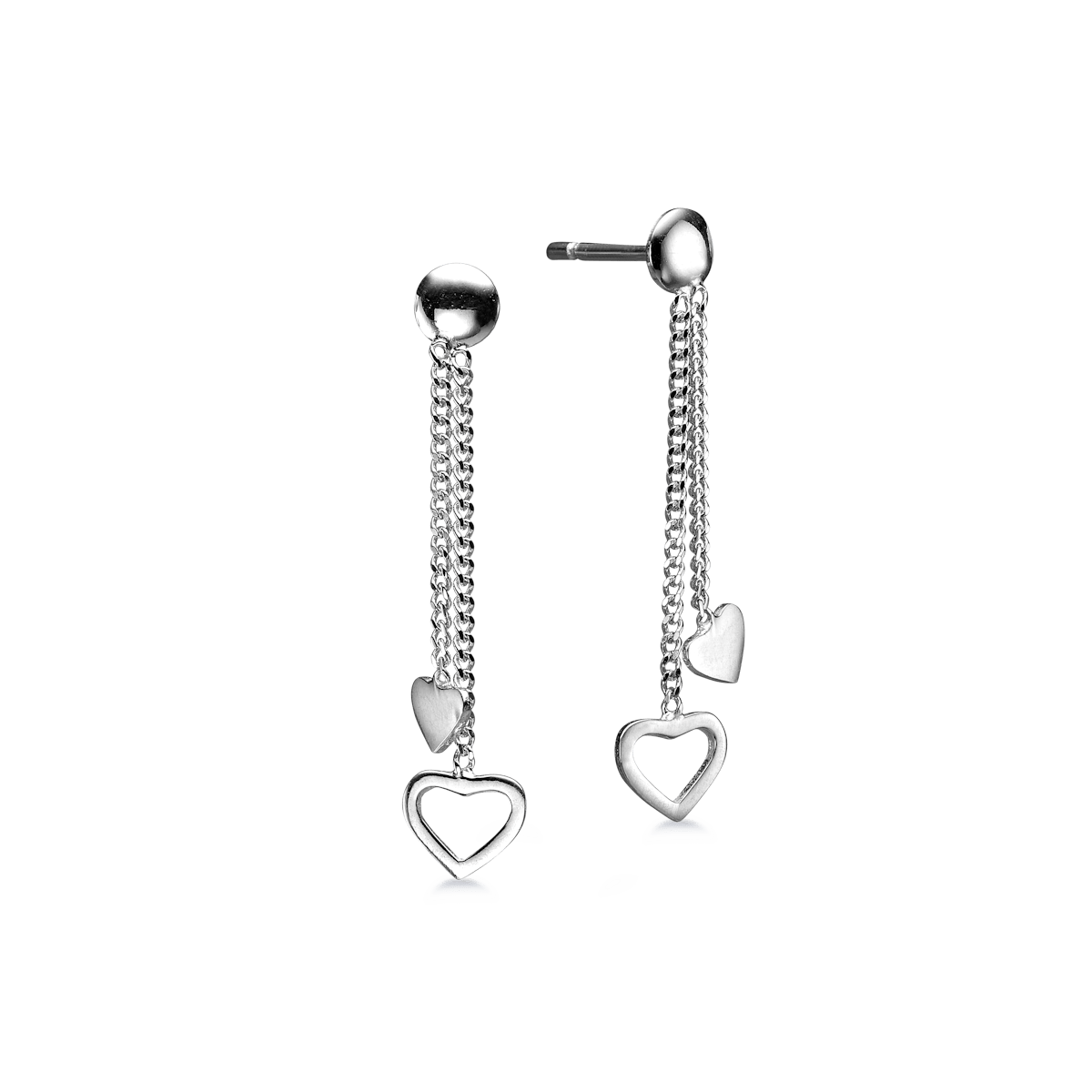 By Aagaard — Heart Chain Drop Earrings By Aagaard Heart Chain Drop Earrings — Ohrringe