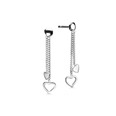 By Aagaard — Heart Chain Drop Earrings By Aagaard Heart Chain Drop Earrings — Ohrringe