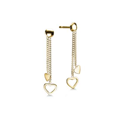 By Aagaard — Heart Chain Drop Earrings By Aagaard Heart Chain Drop Earrings — Earrings