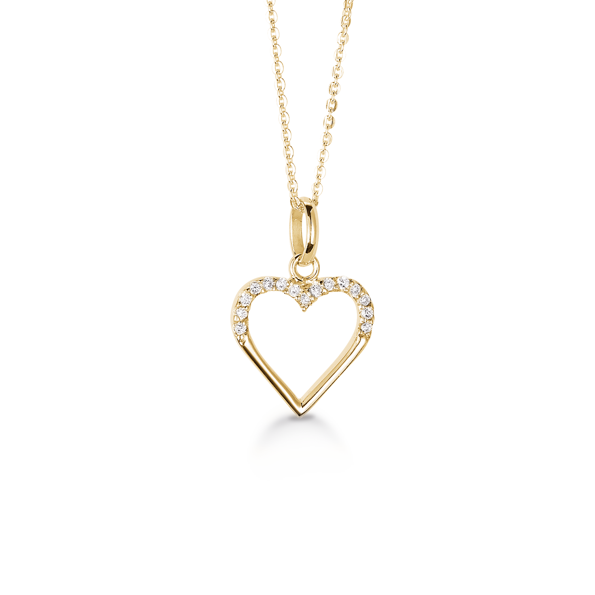 By Aagaard Cubic Zirconia Heart Pendant Necklace — Naszyjnik
