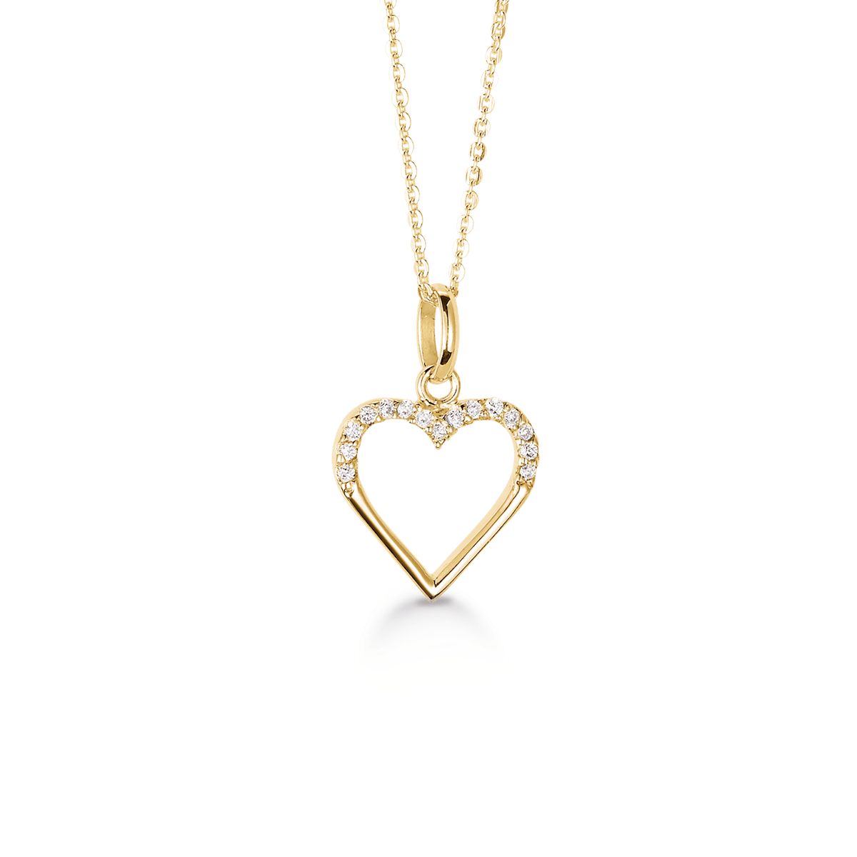 By Aagaard — Cubic Zirconia Heart Pendant Necklace By Aagaard Cubic Zirconia Heart Pendant Necklace — Halskette