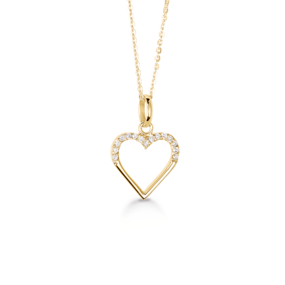 By Aagaard — Cubic Zirconia Heart Pendant Necklace By Aagaard Cubic Zirconia Heart Pendant Necklace — Halskette