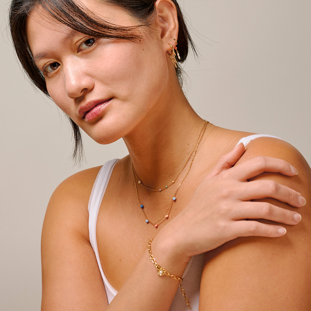 Enamel Copenhagen Lola Simple Necklace - Citrus Sky — Náhrdelník