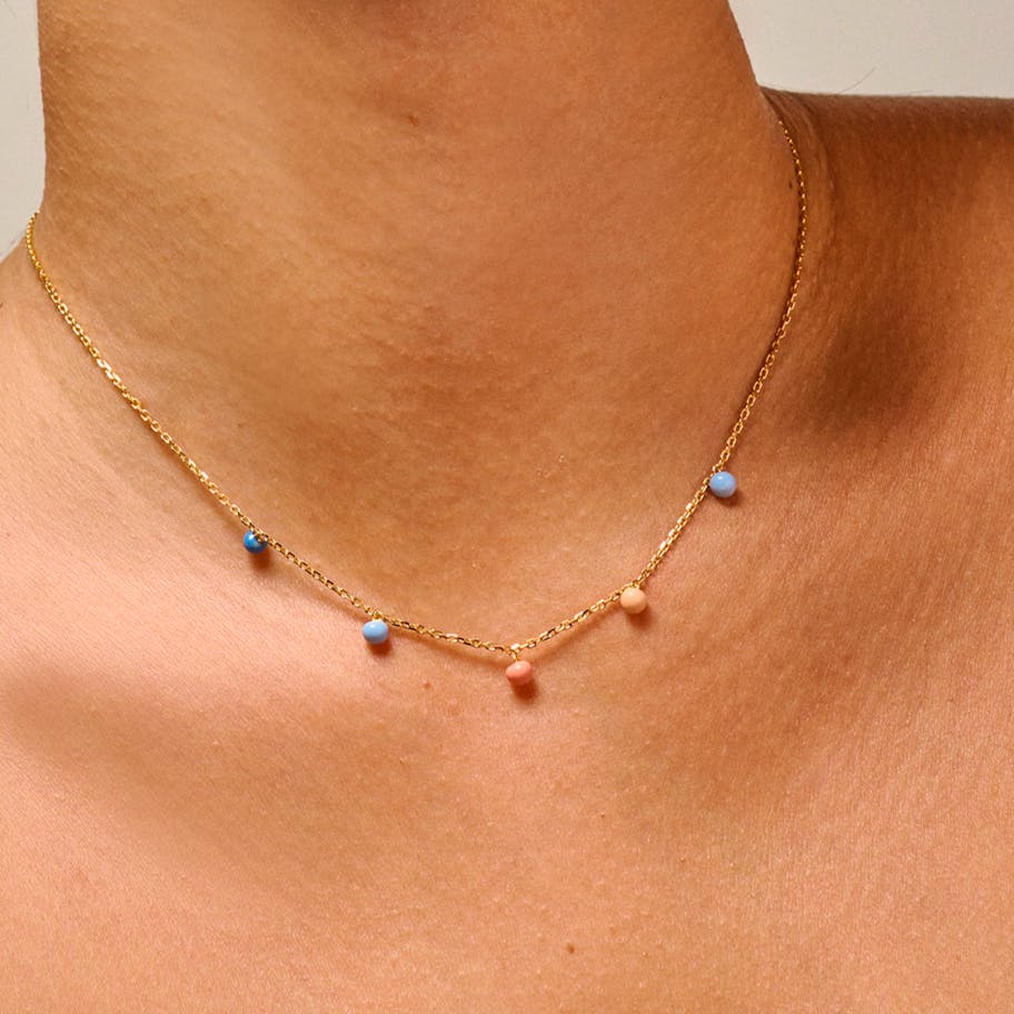 Enamel Copenhagen — Theresia Necklace - Sunset Enamel Copenhagen Theresia Necklace - Sunset — Halskette