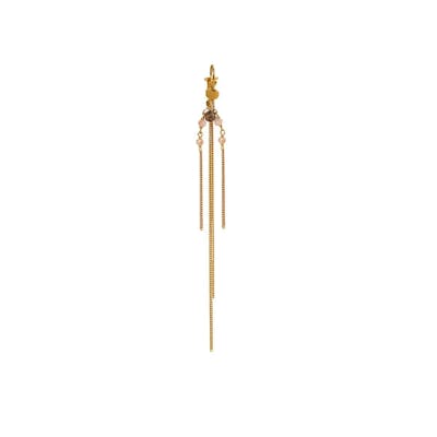 STINE A Jewelry — Bounce Earring with Chains and behind ear pendant STINE A Jewelry Bounce Earring with Chains and behind ear pendant — Kolczyk