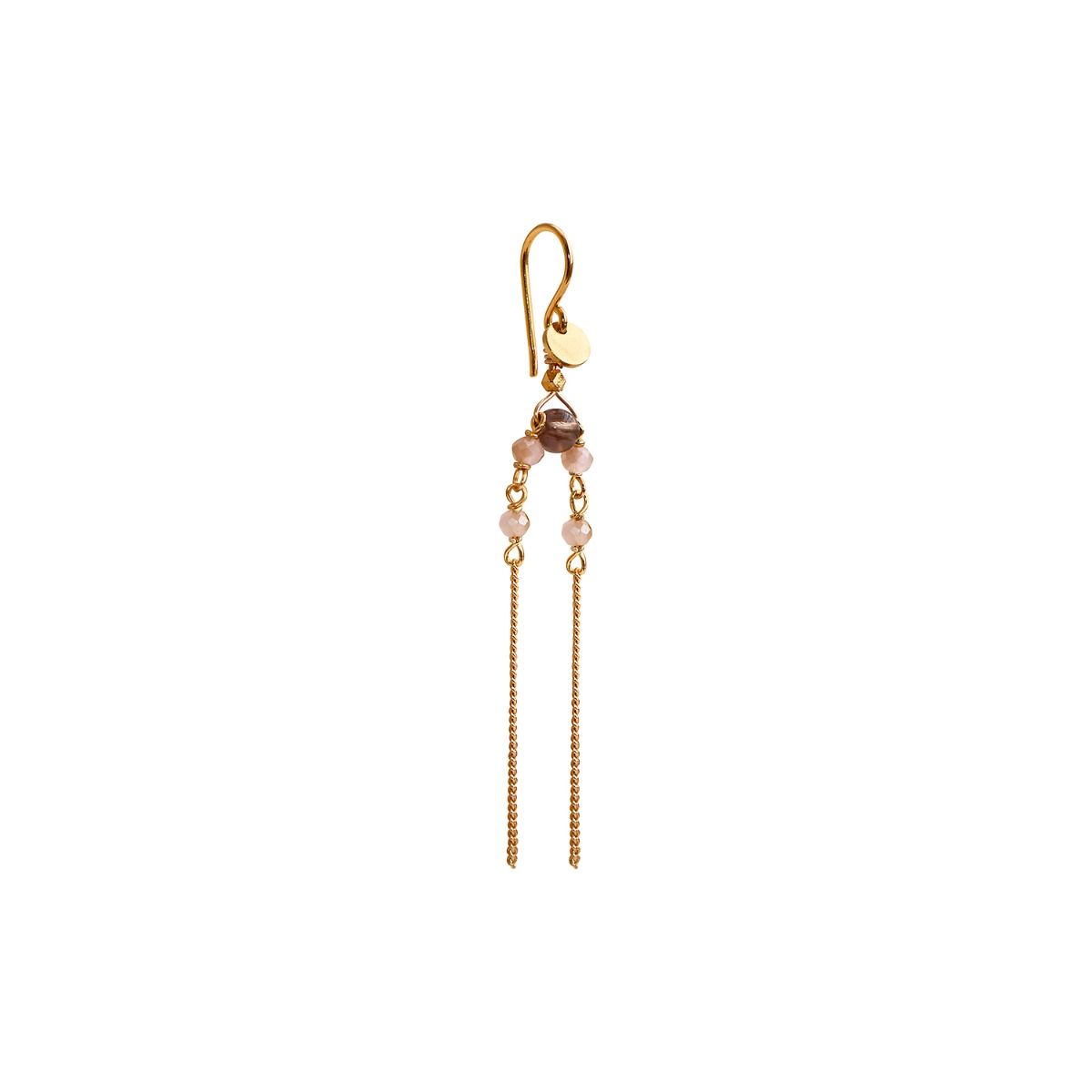 STINE A Jewelry Bounce Earring with Chains and behind ear pendant — Boucle d'oreille