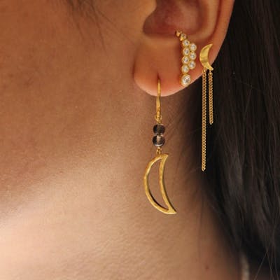 STINE A Jewelry — Bella Moon Earring STINE A Jewelry Bella Moon Earring — Kolczyk