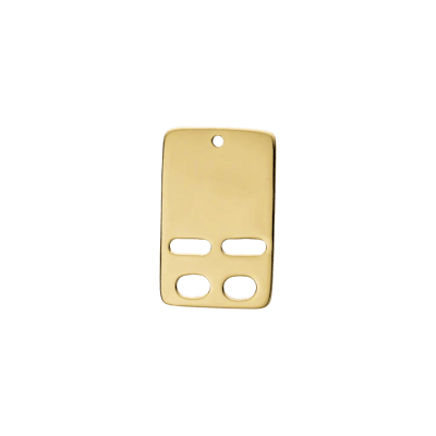 Essentials by Aagaard — Nameplate Pendant, 14 x 22 mm, 14kt Essentials by Aagaard Nameplate Pendant, 14 x 22 mm, 14kt — Wisiorek