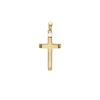 Essentials by Aagaard — Cross Pendant, 13.5 x 22.5 mm, 14kt Essentials by Aagaard Cross Pendant, 13.5 x 22.5 mm, 14kt — Vedhæng