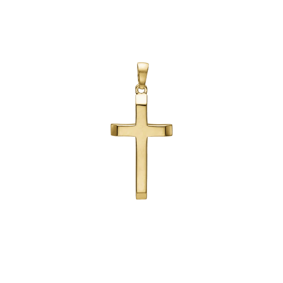 Essentials by Aagaard — Cross Pendant, 13.5 x 22.5 mm, 14kt Essentials by Aagaard Cross Pendant, 13.5 x 22.5 mm, 14kt — Riipus