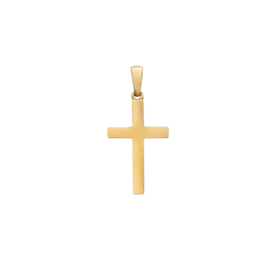 Essentials by Aagaard — Cross Pendant, 13 x 19.5 mm, 14kt Essentials by Aagaard Cross Pendant, 13 x 19.5 mm, 14kt — Vedhæng