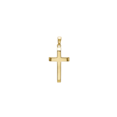 Essentials by Aagaard — Cross Pendant, 10 x 15 mm, 14kt Essentials by Aagaard Cross Pendant, 10 x 15 mm, 14kt — Vedhæng