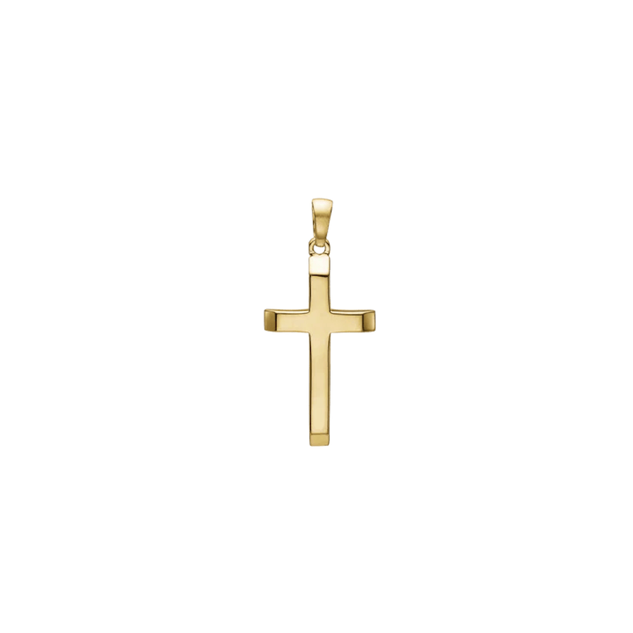 Essentials by Aagaard — Cross Pendant, 10 x 15 mm, 8kt Essentials by Aagaard Cross Pendant, 10 x 15 mm, 8kt — Riipus