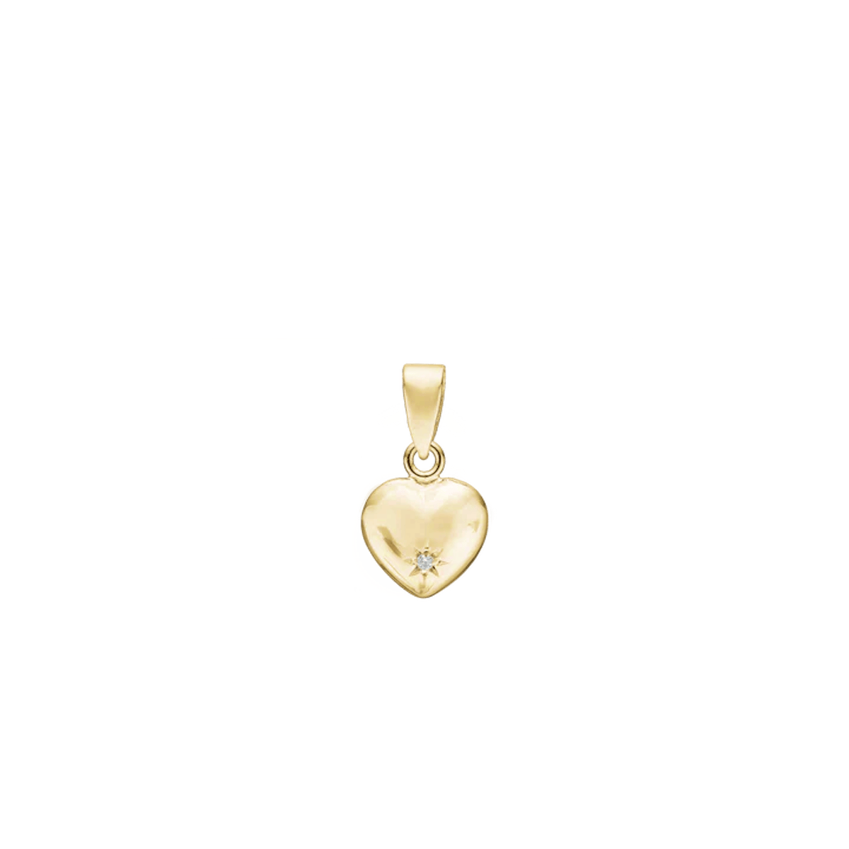 Essentials by Aagaard — Heart Pendant, Diamond, 8.5 x 9 mm, 14kt Essentials by Aagaard Heart Pendant, Diamond, 8.5 x 9 mm, 14kt — Přívěsek