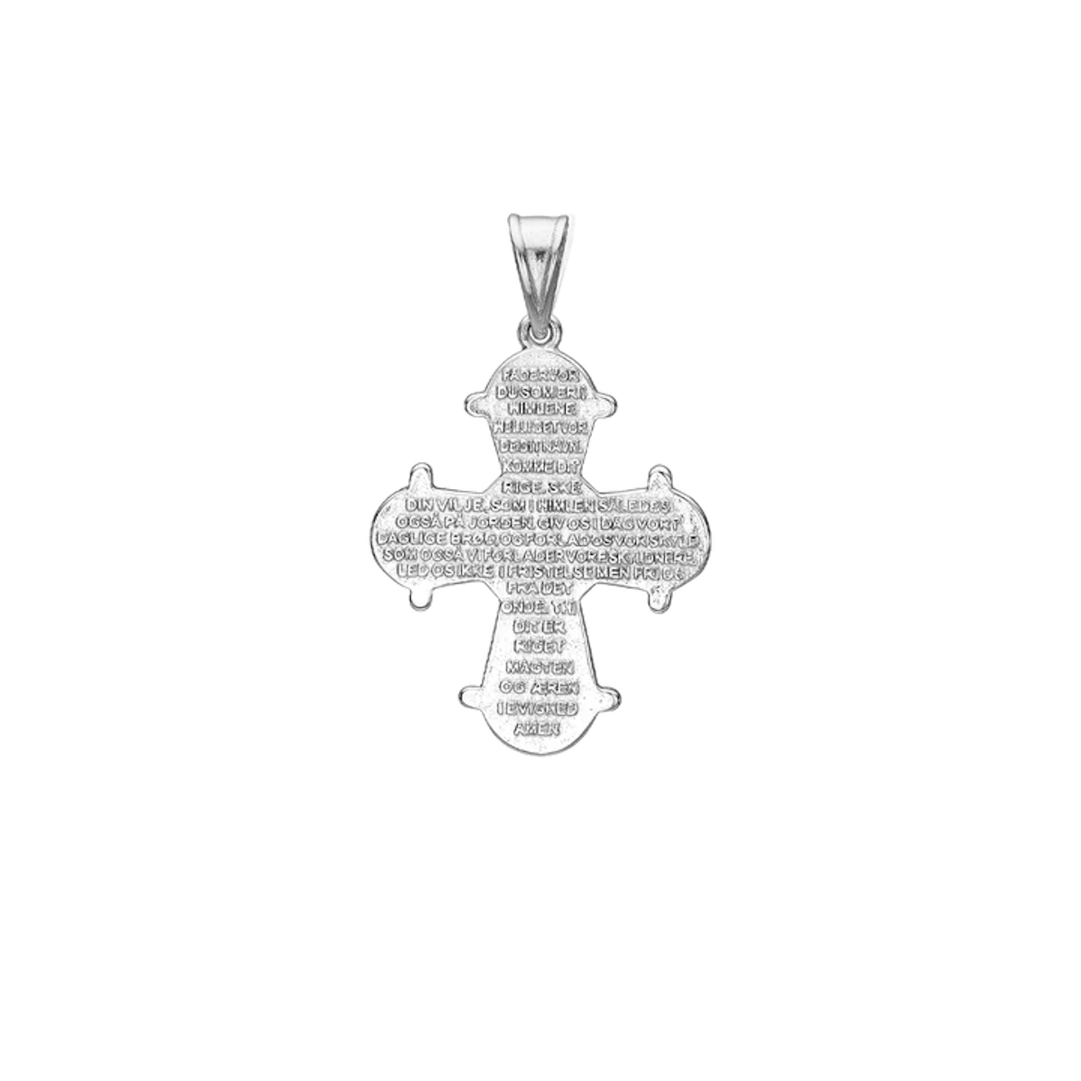Essentials by Aagaard — Dagmarkors Pendant, Lord's Prayer, 19 x 23 mm Essentials by Aagaard Dagmarkors Pendant, Lord's Prayer, 19 x 23 mm — Přívěsek