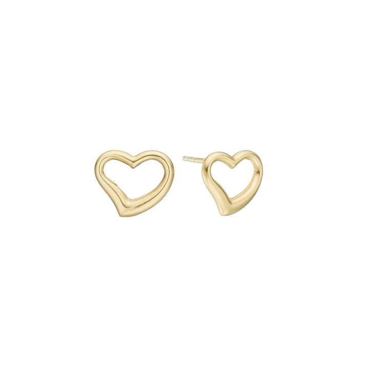 Essentials by Aagaard Heart Stud Earrings, 8kt — Øreringe