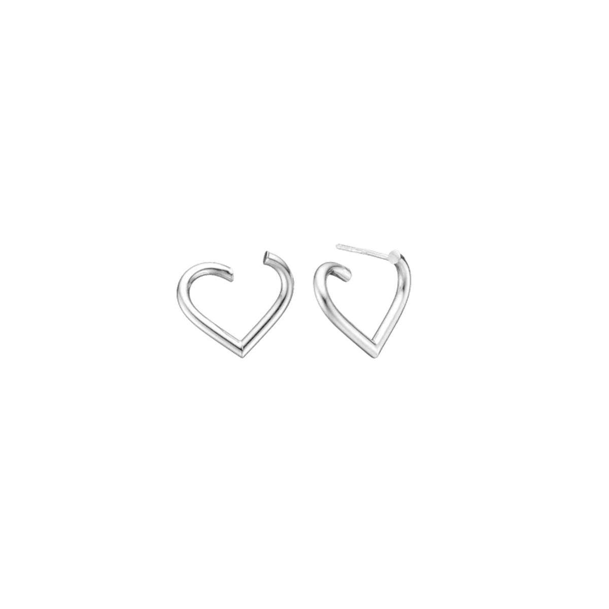 Essentials by Aagaard — Heart Stud Earrings, 15 x 17 mm Essentials by Aagaard Heart Stud Earrings, 15 x 17 mm — Øreringer