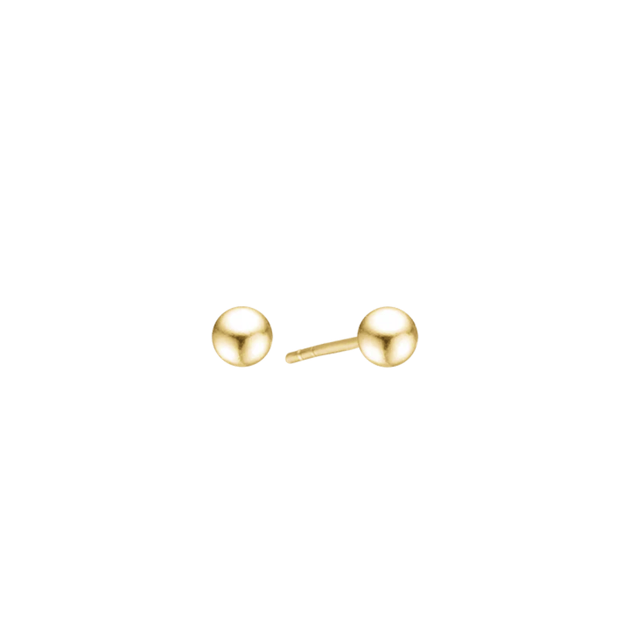 Essentials by Aagaard — Ball Stud Earrings, 6 mm, 14kt Essentials by Aagaard Ball Stud Earrings, 6 mm, 14kt — Øreringe
