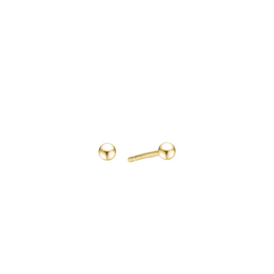 Essentials by Aagaard — Ball Stud Earrings, 3 mm, 8kt Essentials by Aagaard Ball Stud Earrings, 3 mm, 8kt — Øreringe