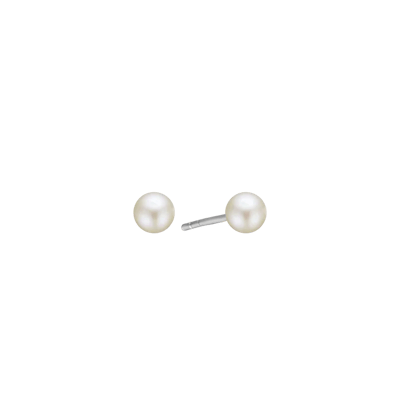 Essentials by Aagaard — Freshwater Pearl Stud Earrings, 6 mm Essentials by Aagaard Freshwater Pearl Stud Earrings, 6 mm — Kolczyk