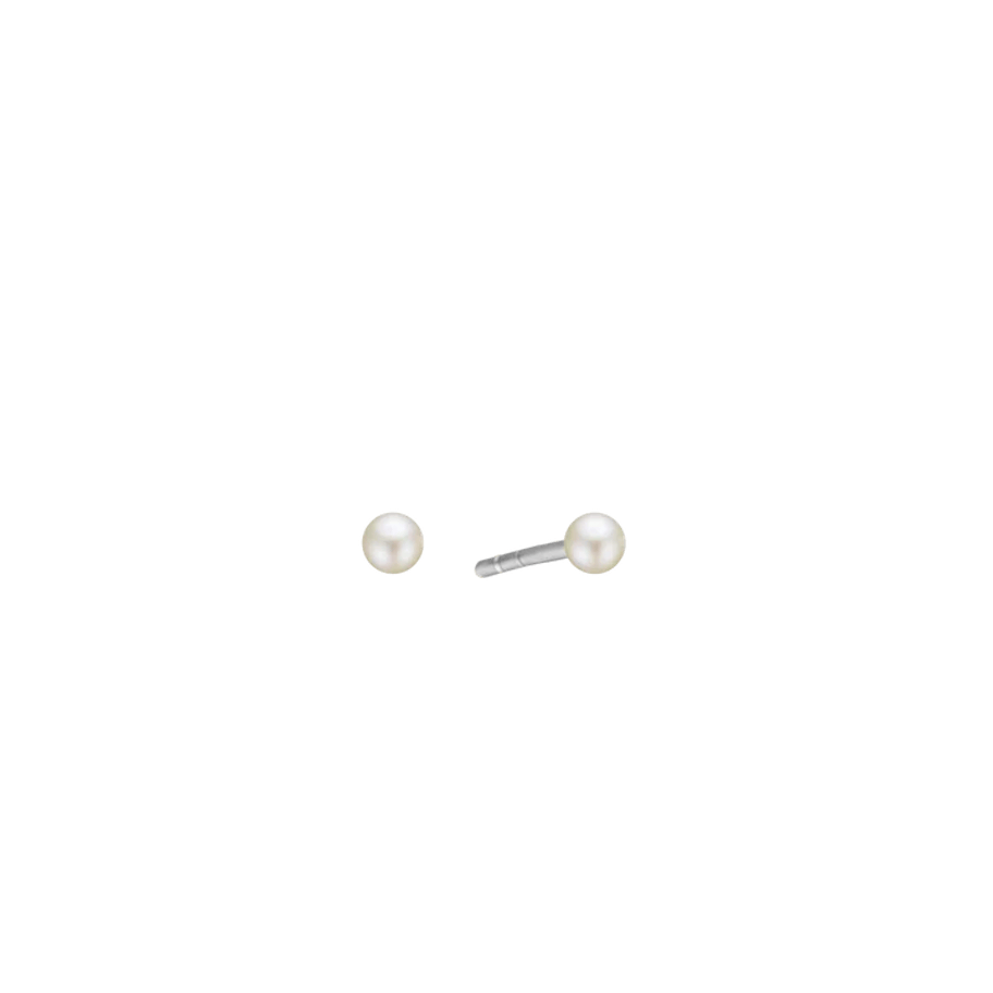 Essentials by Aagaard — Freshwater Pearl Stud Earrings, 4 mm Essentials by Aagaard Freshwater Pearl Stud Earrings, 4 mm — Øreringe