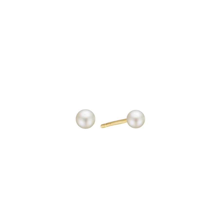 Essentials by Aagaard — Freshwater Pearl Stud Earrings, 5 mm, 14kt Essentials by Aagaard Freshwater Pearl Stud Earrings, 5 mm, 14kt — Øreringe