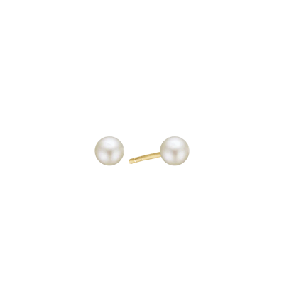 Essentials by Aagaard — Freshwater Pearl Stud Earrings, 6 mm, 14kt Essentials by Aagaard Freshwater Pearl Stud Earrings, 6 mm, 14kt — Øreringe