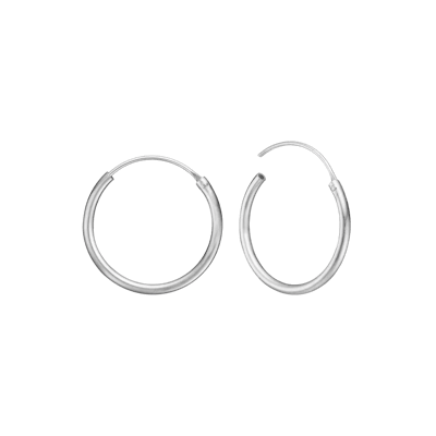 Essentials by Aagaard — Creoles, 1.5 x 19 mm Essentials by Aagaard Creoles, 1.5 x 19 mm — Earrings