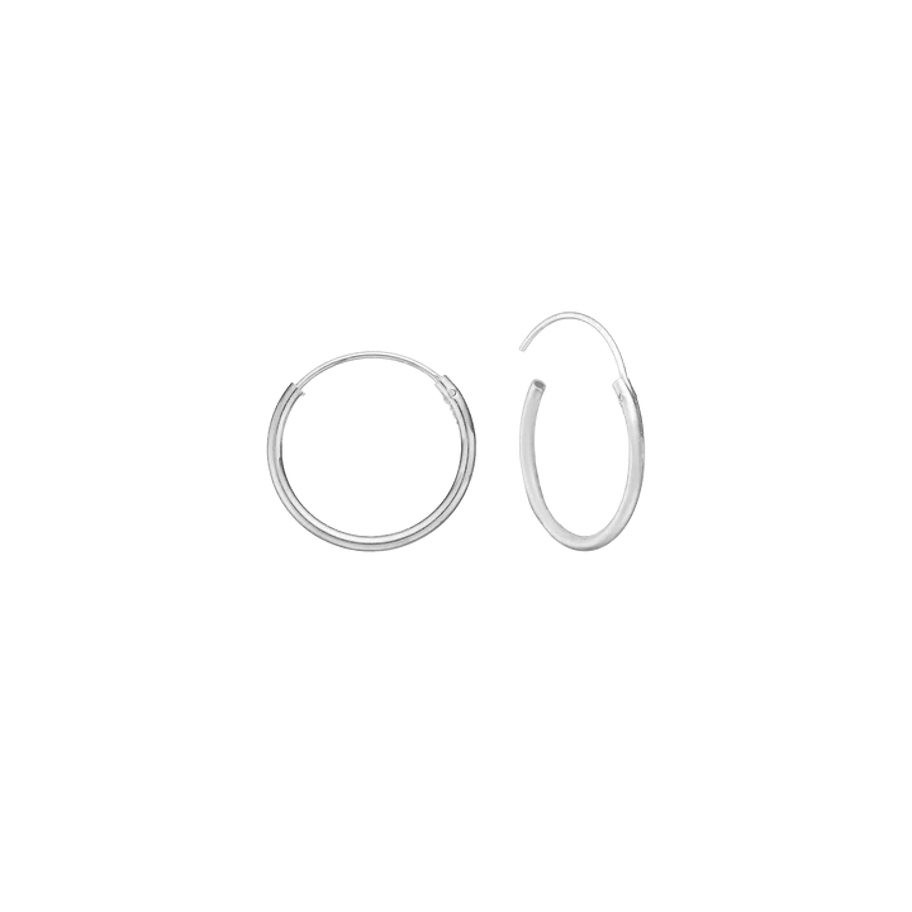 Essentials by Aagaard — Creoles, 1 x 12 mm Essentials by Aagaard Creoles, 1 x 12 mm — Øreringer