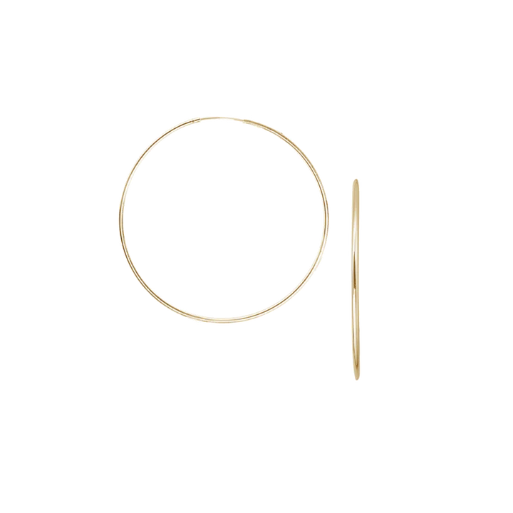 Essentials by Aagaard Creoles, 1.8 x 29.5 mm, 14kt — Kolczyk