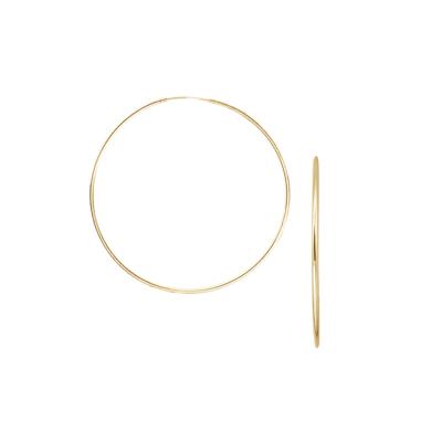 Essentials by Aagaard — Creoles, 2 x 40 mm, 14kt Essentials by Aagaard Creoles, 2 x 40 mm, 14kt — Øreringe