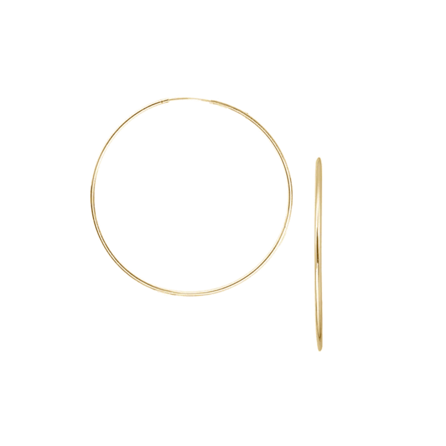 Essentials by Aagaard — Creoles, 2 x 40 mm, 14kt Essentials by Aagaard Creoles, 2 x 40 mm, 14kt — Øreringe
