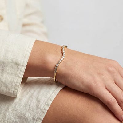 Sif Jakobs Jewellery — Sardinien Wave Bangle Sif Jakobs Jewellery Sardinien Wave Bangle — Bracelet