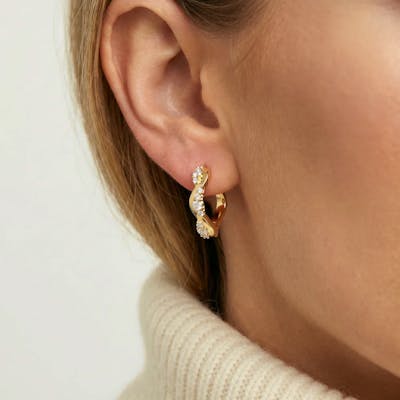 Sif Jakobs Jewellery — Ellera Waves Altro Creolo Earrings Sif Jakobs Jewellery Ellera Waves Altro Creolo Earrings — Ohrringe