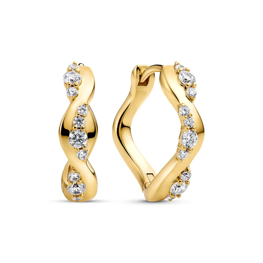 Sif Jakobs Jewellery — Ellera Waves Altro Creolo Earrings Sif Jakobs Jewellery Ellera Waves Altro Creolo Earrings — Oorbel