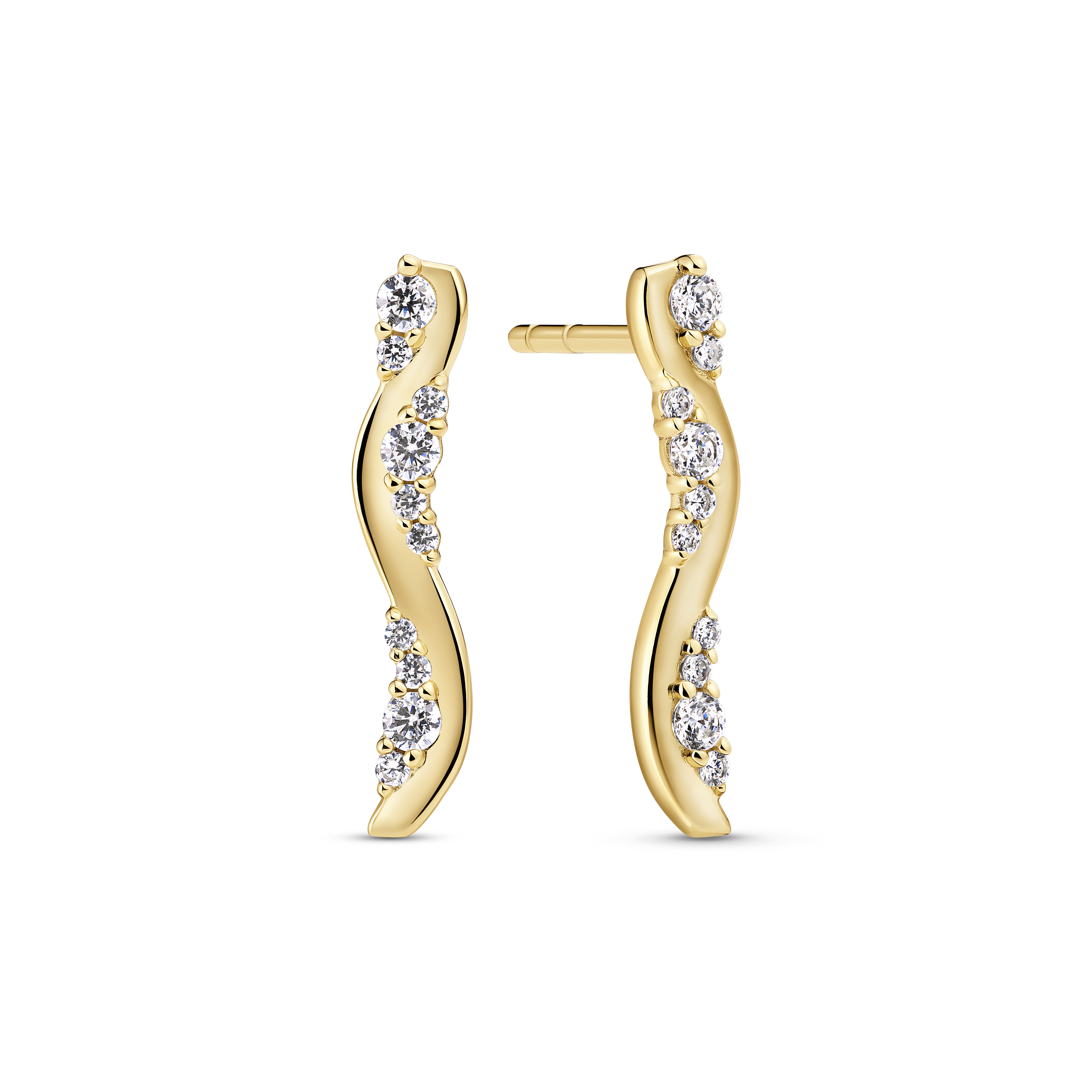 Sif Jakobs Jewellery Ellera Waves Altro Lungo Earrings — Boucle d'oreille