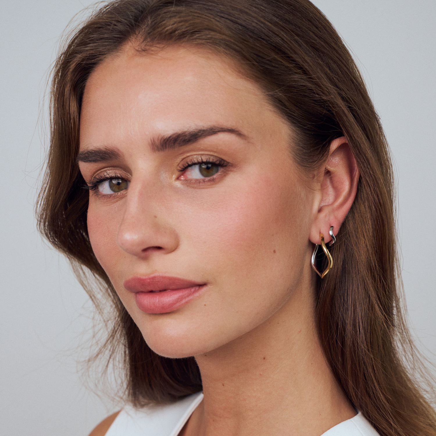 Sif Jakobs Jewellery Ellera Waves Pianura X-grande Earrings — Boucle d'oreille