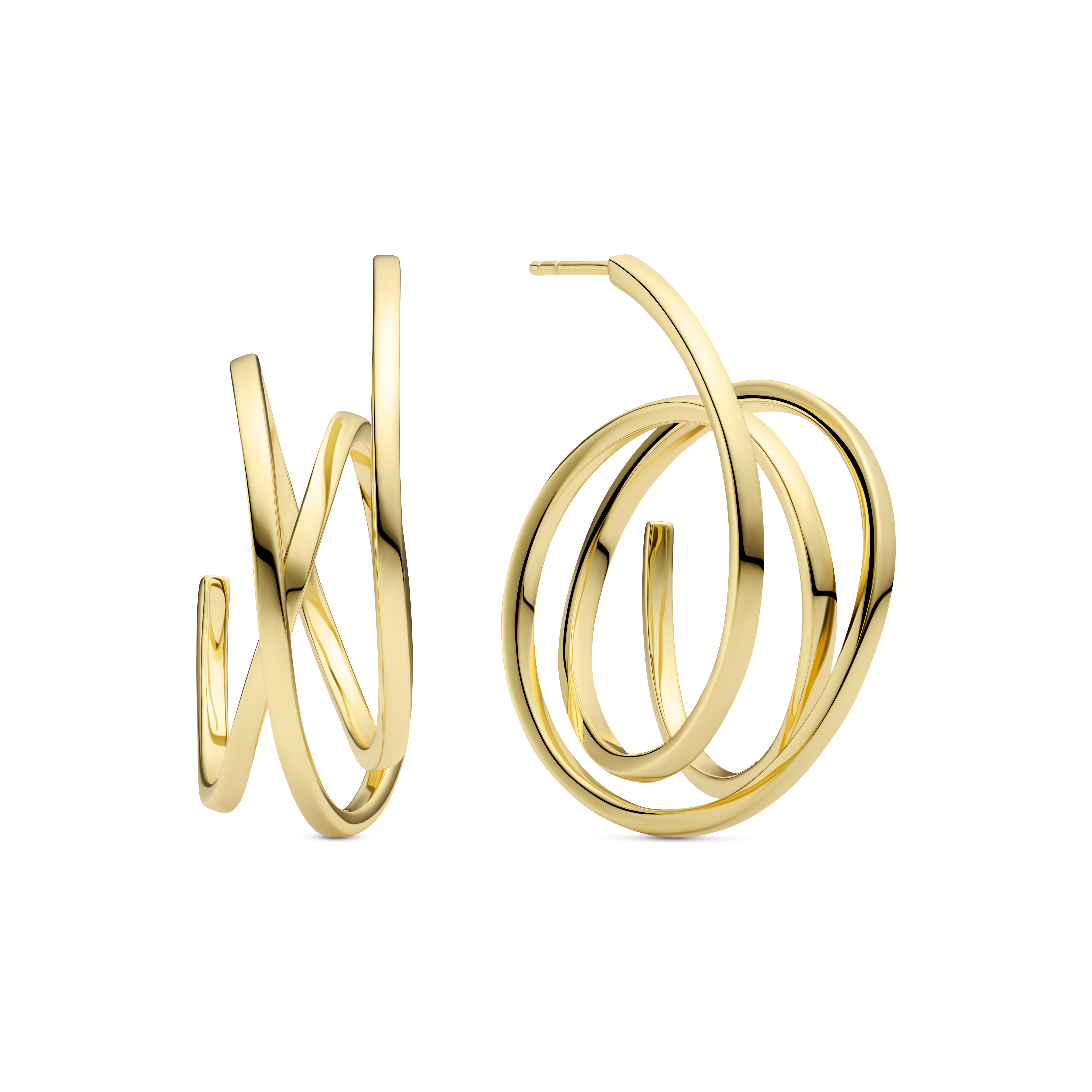 Sif Jakobs Jewellery Spirale Pianura Grande Earrings — Boucle d'oreille