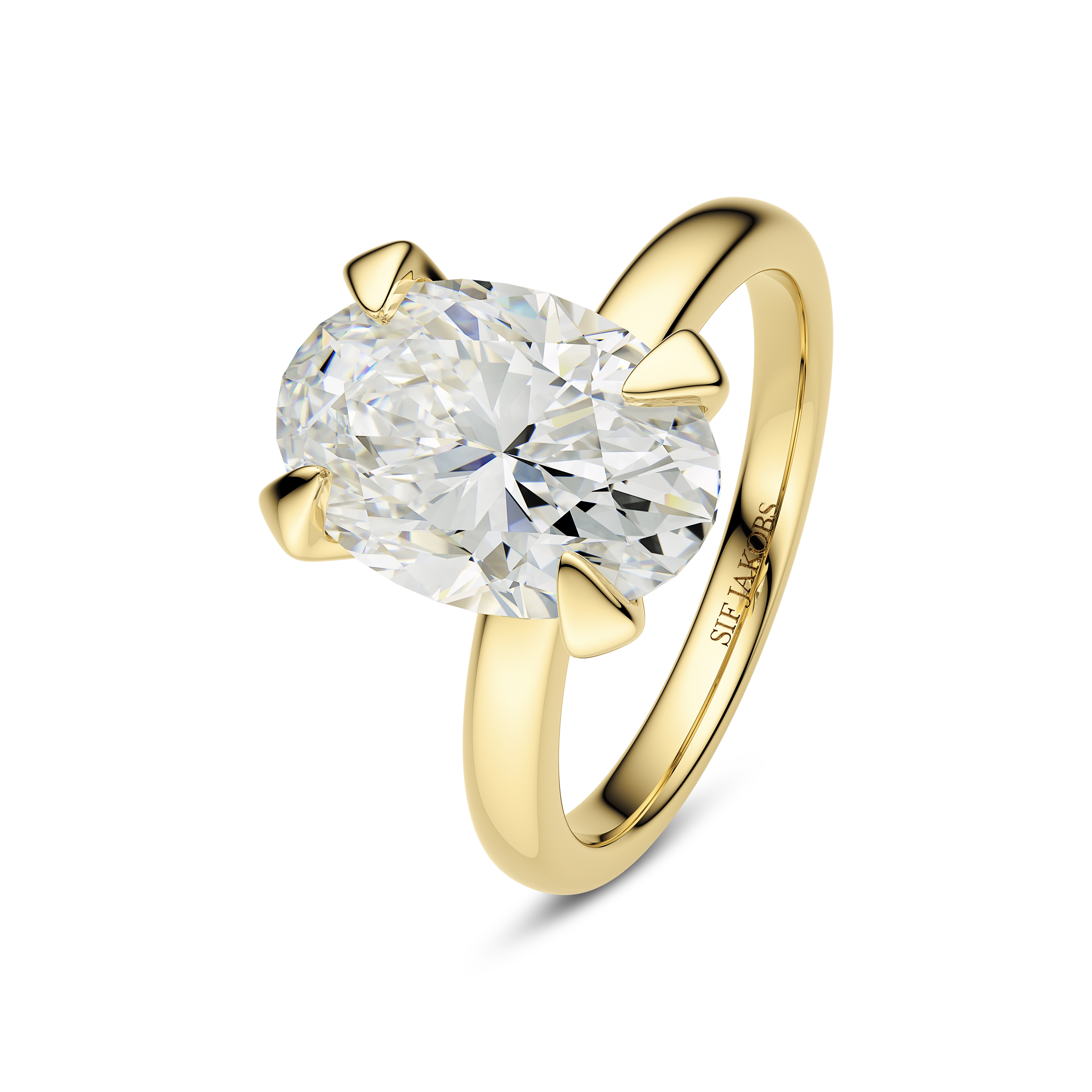 Sif Jakobs Diamond Grace Ovale Ring 3.00 ct — Ring