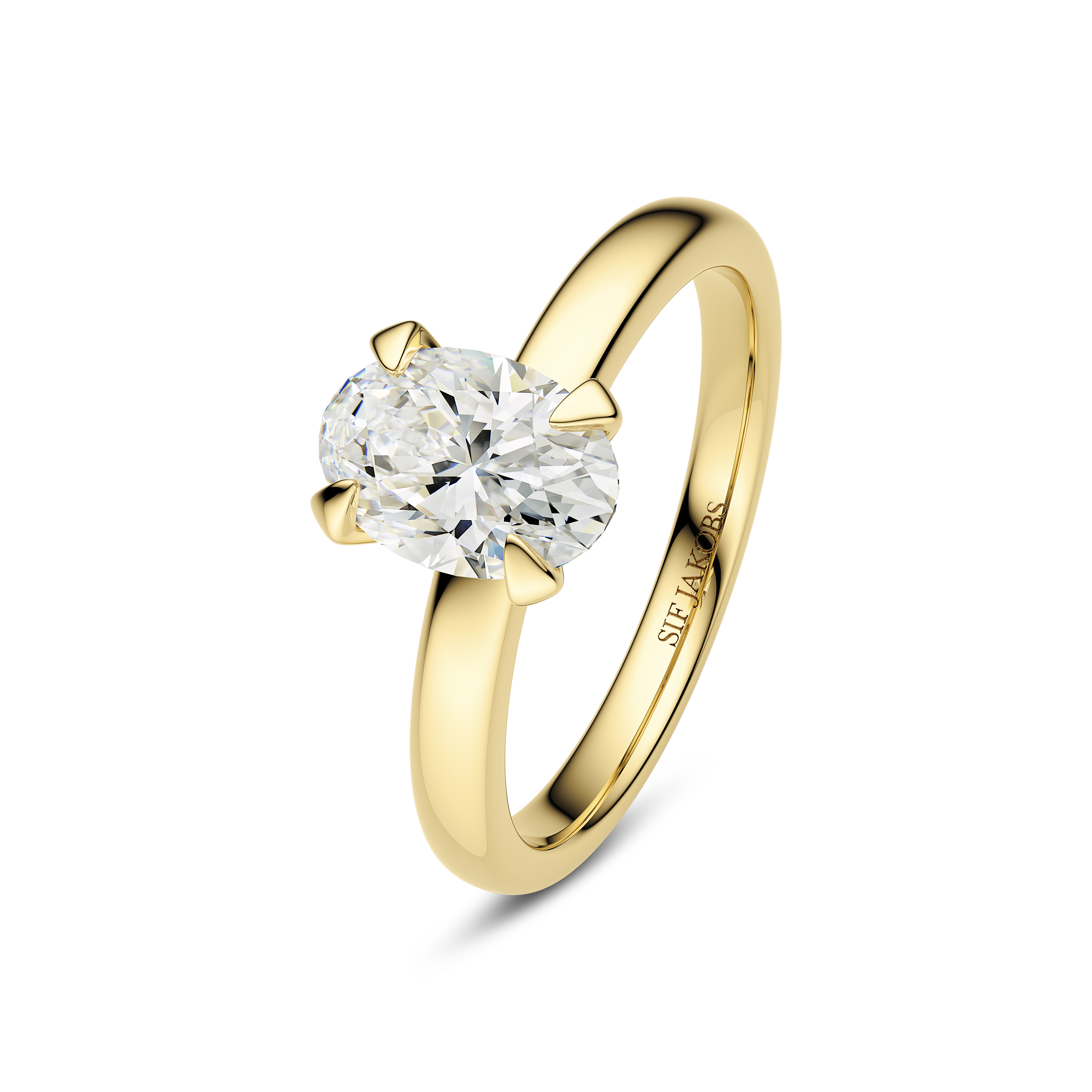 Sif Jakobs Diamond Grace Ovale Ring 1.00 ct — Ring