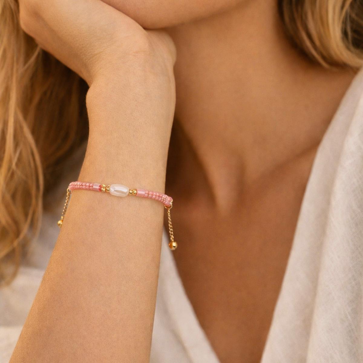 Ayo Copenhagen — Mira Pearl Bracelet Rosé Ayo Copenhagen Mira Pearl Bracelet Rosé — Ranneke