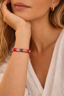 Ayo Copenhagen — Flora Bracelet Sunset Red Ayo Copenhagen Flora Bracelet Sunset Red — Armbånd