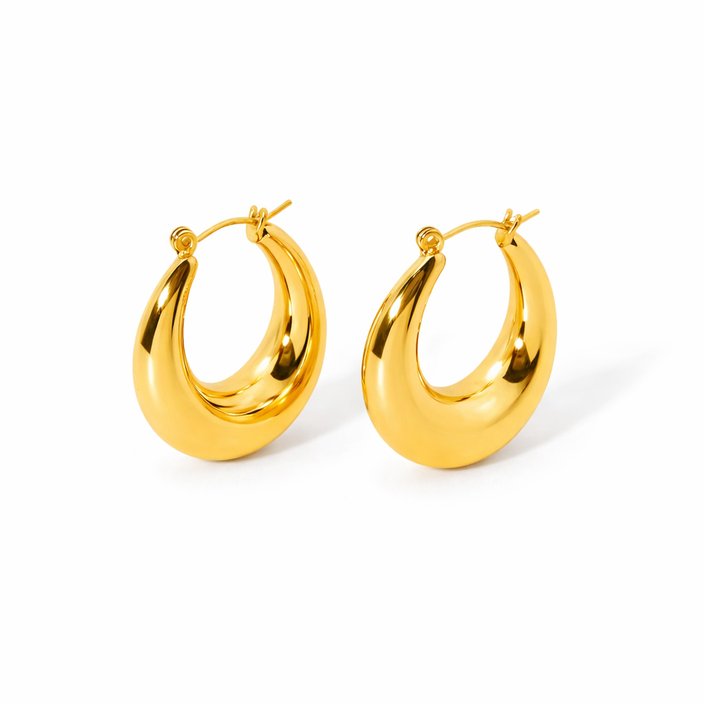 Ayo Copenhagen Luna Crescent Hoops — Øreringe